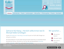 Tablet Screenshot of nuernberger-zahnarzt.de
